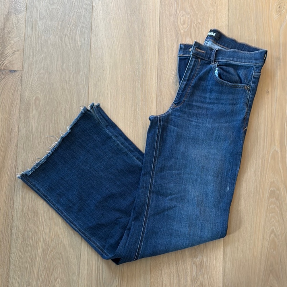 Express 10L Women's Wide Leg Blue Jeans